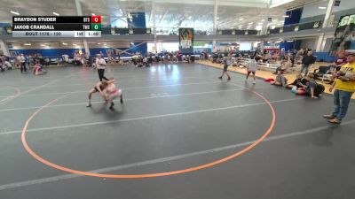 120 lbs Cons. Round 5 - Jakob Crandall, Tiger Wrestling Club vs Braydon Studer, Unattached