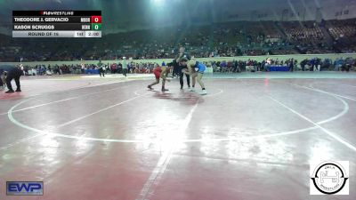 133 lbs Round Of 16 - Theodore J. Gervacio, Moore JH vs Kason Scruggs, Hennessey Eagles Jr High