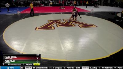 220 lbs Semifinal - Mark Rendl, Forest Lake vs Alex Riley, Waconia