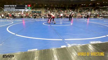 96 lbs Consi Of 8 #1 - Manny Payne Jr, HURRICANE WRESTLING ACADEMY vs Charlie Jones, Team Donahoe