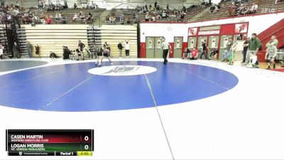 73-79 lbs Cons. Round 2 - Logan Morris, Mt. Vernon Marauders vs Casen Martin, Western Wrestling Club