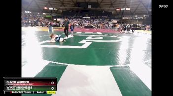 82 lbs Champ. Round 1 - Oliver Warrick, Punisher Wrestling Company vs Wyatt Krognesss, Twin City Wrestling Club