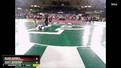 82 lbs Champ. Round 1 - Oliver Warrick, Punisher Wrestling Company vs Wyatt Krognesss, Twin City Wrestling Club