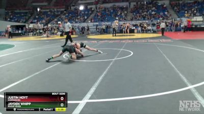 3A-138 lbs Cons. Semi - Justin Hoyt, Harrisburg vs Jayden Whipp, Rogue River