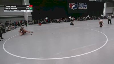 132 lbs Cons. Sub-rd Of 16 - Gavin Mason, Contenders Wrestling Academy vs Briar Vroman, Team Nazar Training Center