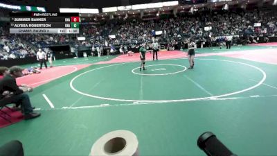 122 lbs Champ. Round 2 - Alyssa Robertson, Unattached vs Summer Banker, Unattached