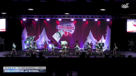 Breckenridge JH School [2025 Game Day JH/MS School Day 1] 2025 NCA State of Texas Regional