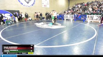 160 lbs Champ. Round 2 - Fisher Aniabisca, Kingsburg vs Isaac Guerrero, St. Joseph (Santa Maria)