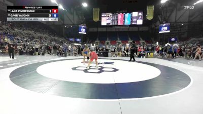 135 lbs Cons. Rd Of 32 - Lana Zimmerman, IL vs Gage Vaughn, OK