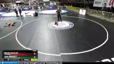 62 lbs Cons. Round 2 - Ivan Bennett, Red Bluff Wrestling Club vs Belen Aguilar, California