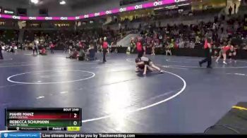 140 lbs Cons. Round 6 - Mahri Manz, Lewis Central vs Rebecca Schumann, Clayton Ridge