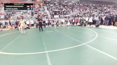 57 kg Quarters - Morgan Maschmann, Tiger Den Wrestling Club vs Aspen Blasko, Laker Wrestling Club