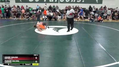 106 lbs Semifinal - Parker Salvail, Grissom Hs vs Asher Waugh, New Hope HS