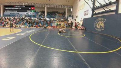 84 lbs Cons. Semi - Aksel Polson, Thermopolis Middle School vs Owen Coughanour, Riverton Middle School