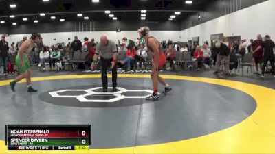 209 lbs Quarterfinals (8 Team) - Noah Fitzgerald, Legacy National Team vs Spencer Davern, Beast Mode