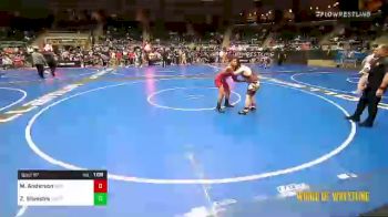 130 lbs Semifinal - Malachi Anderson, Bison Wrestling Club vs Zion Silvestre, Harvey Twisters