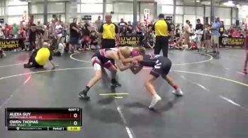 92 lbs Round 1 (6 Team) - Owen Thomas, Steel Valley vs Alexa Guy, Untouchables White