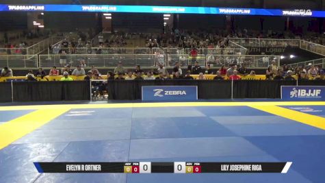 Lily Josephine Riga vs Evelyn R Ortner 2025 Pan Kids Jiu-Jitsu IBJJF Championship
