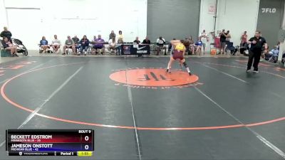 102 lbs Round 3 (8 Team) - Beckett Edstrom, Minnesota Blue vs Jameson Onstott, Michigan Blue