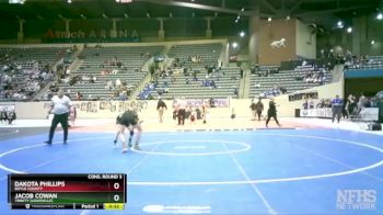 113 lbs Cons. Round 3 - Dakota Phillips, Boyle County vs Jacob Cowan, Trinity (Louisville)