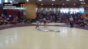 157 lbs Champ. Round 2 - Georgino Moraga, St. Ambrose University vs Jake Pontier, Coe