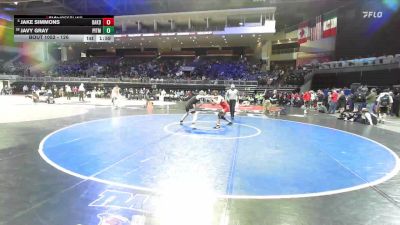 126 lbs Champ. Round 1 - Jake Simmons, Oakdale vs Javy Gray, Pitman
