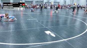 92-100 lbs Cons. Semi - Piper **Durant, Morris Fitness Wrestling vs Addison Coker, Mighty Warriors Wrestling Club