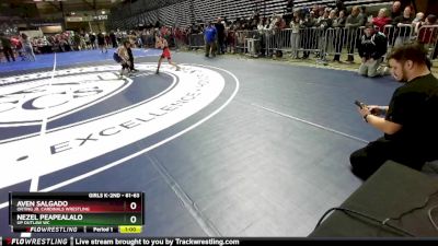 61-63 lbs Round 5 - Nezel Peapealalo, UP Outlaw WC vs Aven Salgado, Orting Jr. Cardinals Wrestling