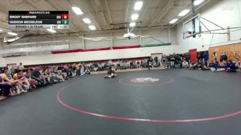 132 lbs Round 1 (4 Team) - Brody Shepard, Shoshoni vs Hudson Mickelson, Lovell High School