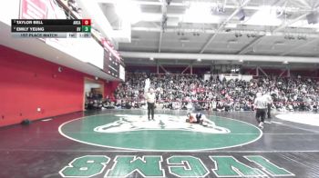 110 lbs 1st Place Match - Emily Yeung, Dougherty Valley vs Taylor Bell, Arcata