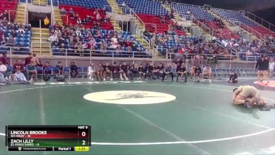 195 lbs Placement Matches (8 Team) - Lincoln Brooks, W4-Minot vs Zach Lilly, E2-Fargo Davies