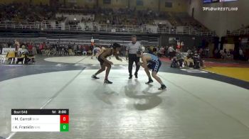 220 lbs Quarterfinal - Mattheus Carroll, Gilman vs Kolby Franklin, Wyoming Seminary