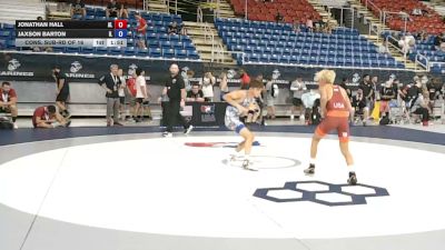 100 lbs Cons. Sub-rd Of 16 - Jonathan Hall, Alabama vs Jaxson Barton, Illinois