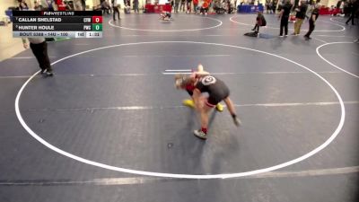 14U - 100 lbs Cons. Round 5 - Callan Shelstad, Centennial Youth Wrestling vs Hunter Houle, Pinnacle Wrestling Club