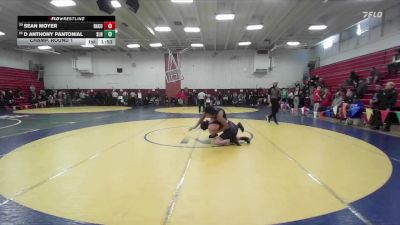 192 lbs Champ. Round 1 - Sean Moyer, Rancho Cotate vs D Anthony Pantonial, San Leandro