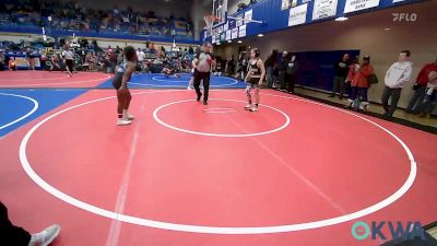 110 lbs Quarterfinal - KiMorah Cathey, Team Tulsa Wrestling Club vs Andrew Kraft, Broken Arrow Wrestling Club