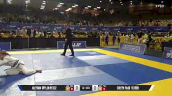 Evelyn Page Hexter vs Allyson Taylor Perez 2026 Pan Kids Jiu-Jitsu IBJJF Championship