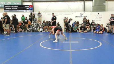 40 lbs Semifinal - Juliana Oboczky, MPOWER Girls Wrestling Club - W vs Addison Rankin, VA Killers - W