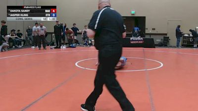 120 lbs Cons. Semis - Dakota Sandy, Mat Assassins vs Jasper Kling, Steller Trained