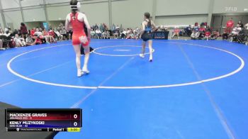 95 lbs Round 1 (8 Team) - Mackenzie Graves, Arkansas Red vs Kenly Muzykoski, Ohio Blue