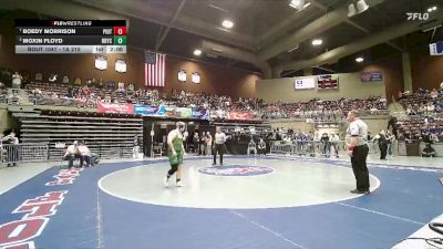 1A 215 lbs Quarterfinal - Boedy Morrison, Piute vs Moxin Floyd, Bryce Valley