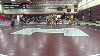 135.7-144.6 Champ. Round 3 - Garren Christiansen, Dubuque Wrestling Club vs Jarrett Engel, Delaware County Wrestling Club