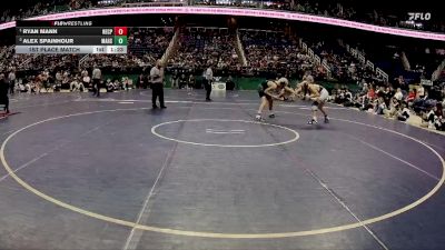 1A 138 lbs 1st Place Match - Ryan Mann, North East Carolina Preparatory School vs Alex Spainhour, Mount Airy High School