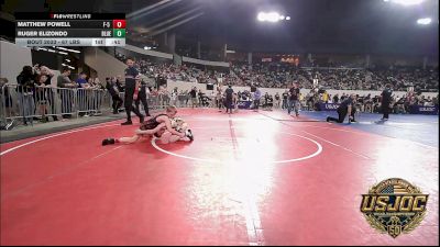 67 lbs Quarterfinal - Matthew Powell, F-5 Grappling vs Ruger Elizondo, Blue Devil Wrestling