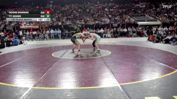 5A 144 lbs 1st Place Match - Ty Adams, Blackfoot vs Boone Bowman, Blackfoot
