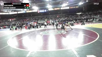 144 lbs Cons. Round 1 - Gage Martin, Sandpoint vs Kayden Quincey, Post Falls