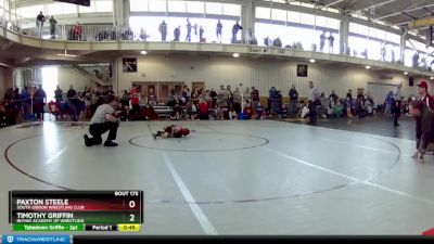 40 lbs Semifinal - Timothy Griffin, Rhyno Academy Of Wrestling vs Paxton Steele, South Gibson Wrestling Club