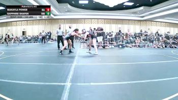 130 lbs Round Of 32 - Makayla Power, Vills Bros WC vs Sapphire Shafer, Threshold WC
