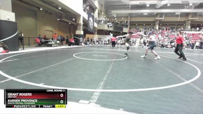 140 lbs Cons. Round 2 - Grant Rogers, Ark City vs Karsen Provence, South Central Punishers