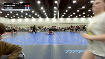 157 lbs Champ. Round 3 - Dane Kracht, GA vs Caleb Cox, NC
